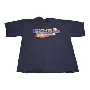 Vintage‎ 2002 Chase Authentics Rusty Wallace Schedule Distressed Shirt Mne's 2XL